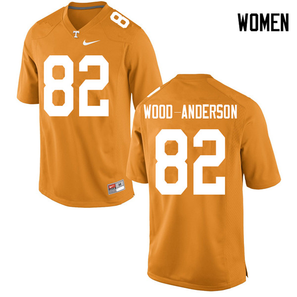 Women #82 Dominick Wood-Anderson Tennessee Volunteers College Football Jerseys Sale-Orange - Click Image to Close